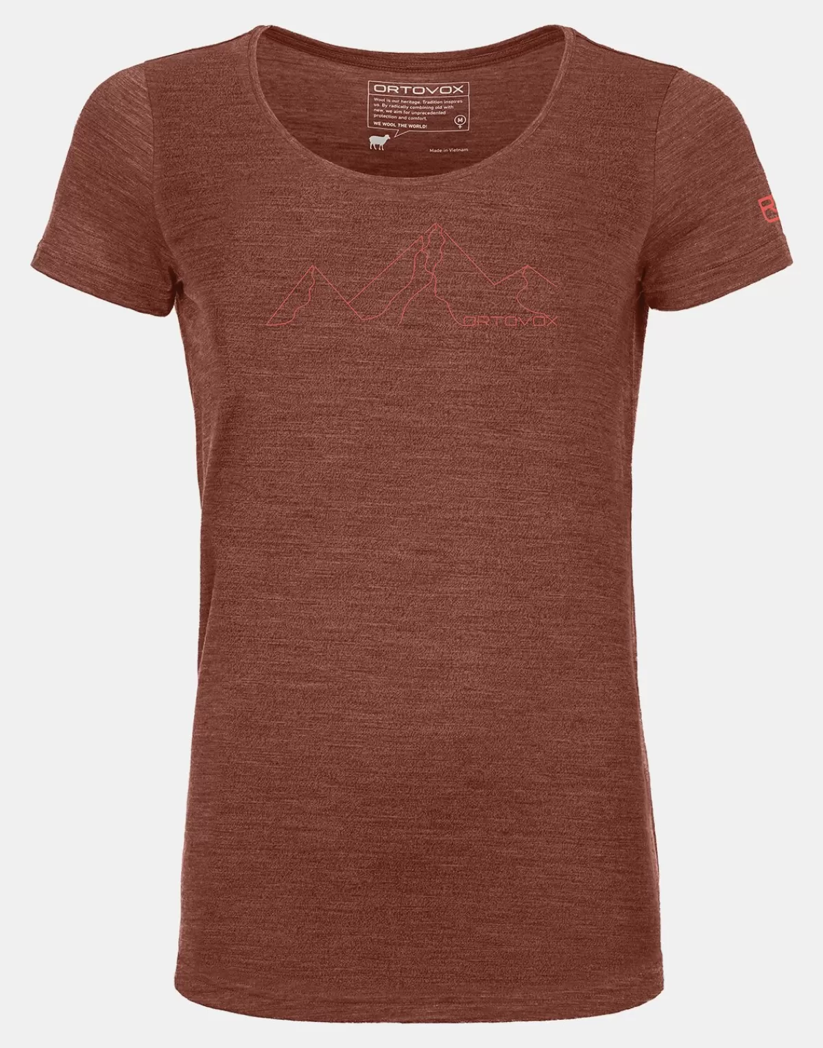 ORTOVOX 150 COOL MOUNTAIN FACE TS W clayorangeblend New
