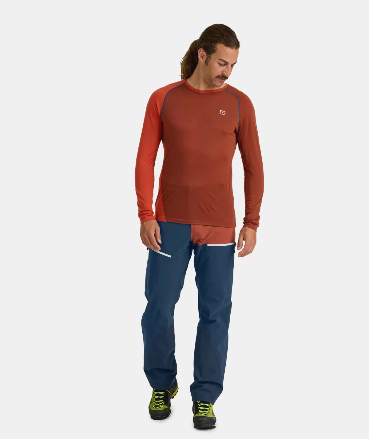 ORTOVOX 120 COOL TEC FAST UPWARD LONGSLEEVE M clayorange Cheap