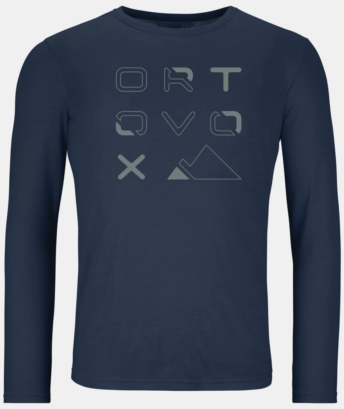 ORTOVOX 185 MERINO BRAND OUTLINE LS M deepocean Cheap