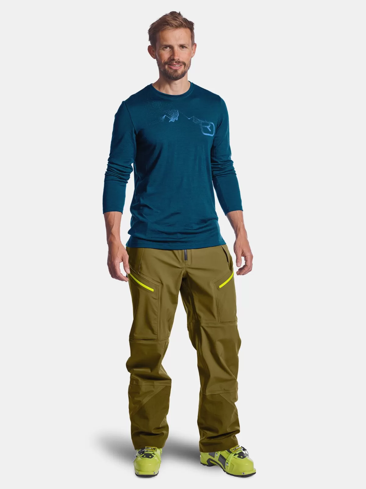 ORTOVOX 185 MERINO LOGO SPRAY LS M clayorange Shop