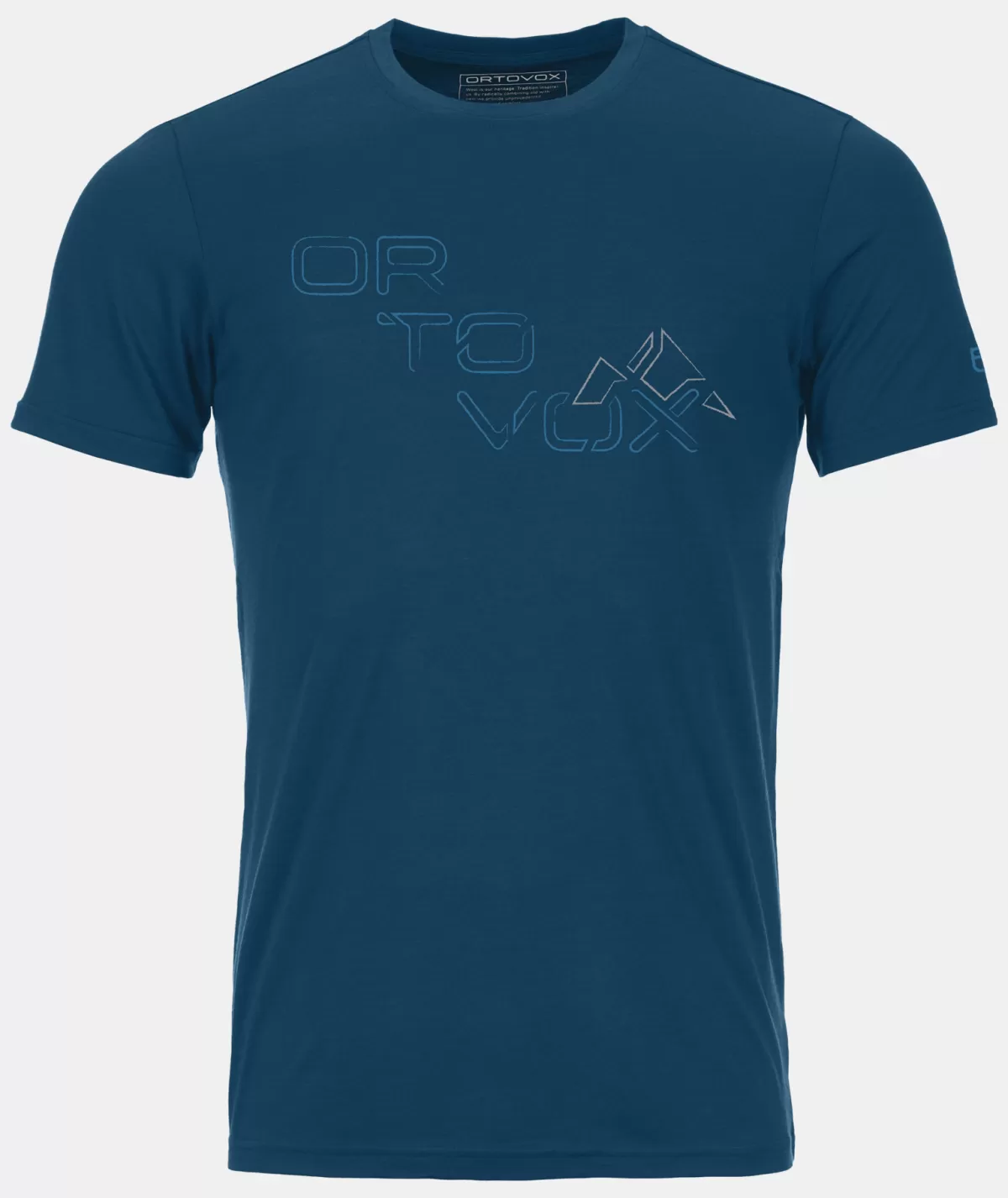 ORTOVOX 185 MERINO TANGRAM LOGO TS M petrolblue New