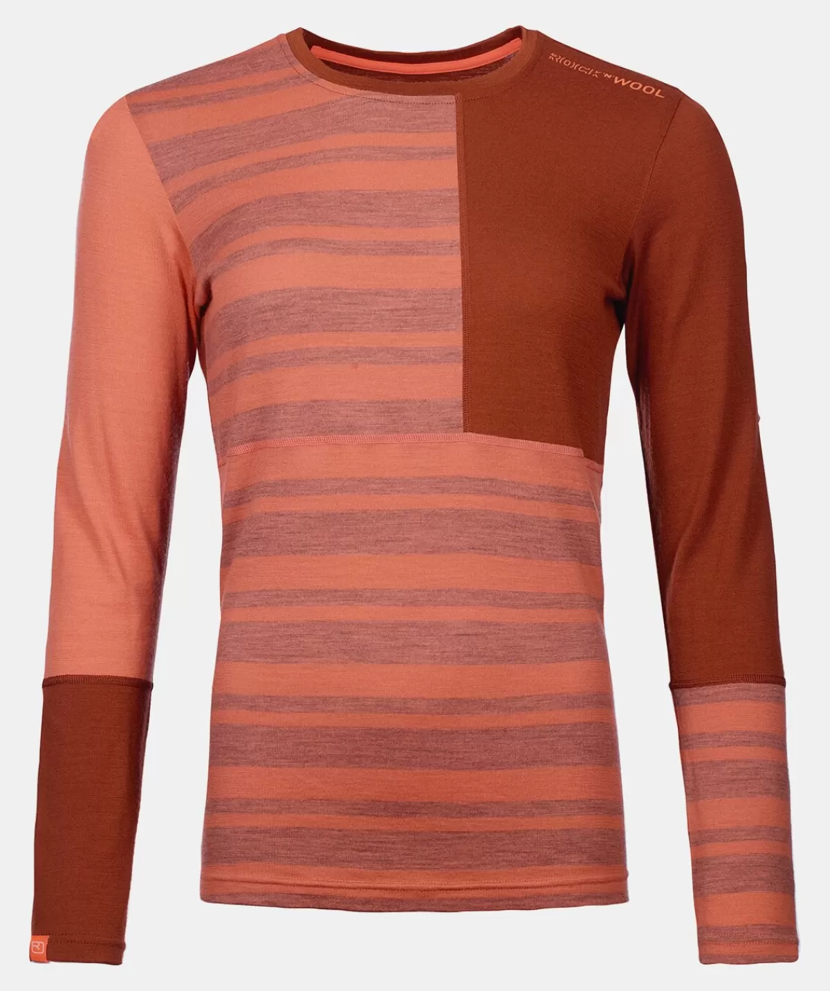 ORTOVOX 185 ROCK'N'WOOL LONG SLEEVE W coral Fashion