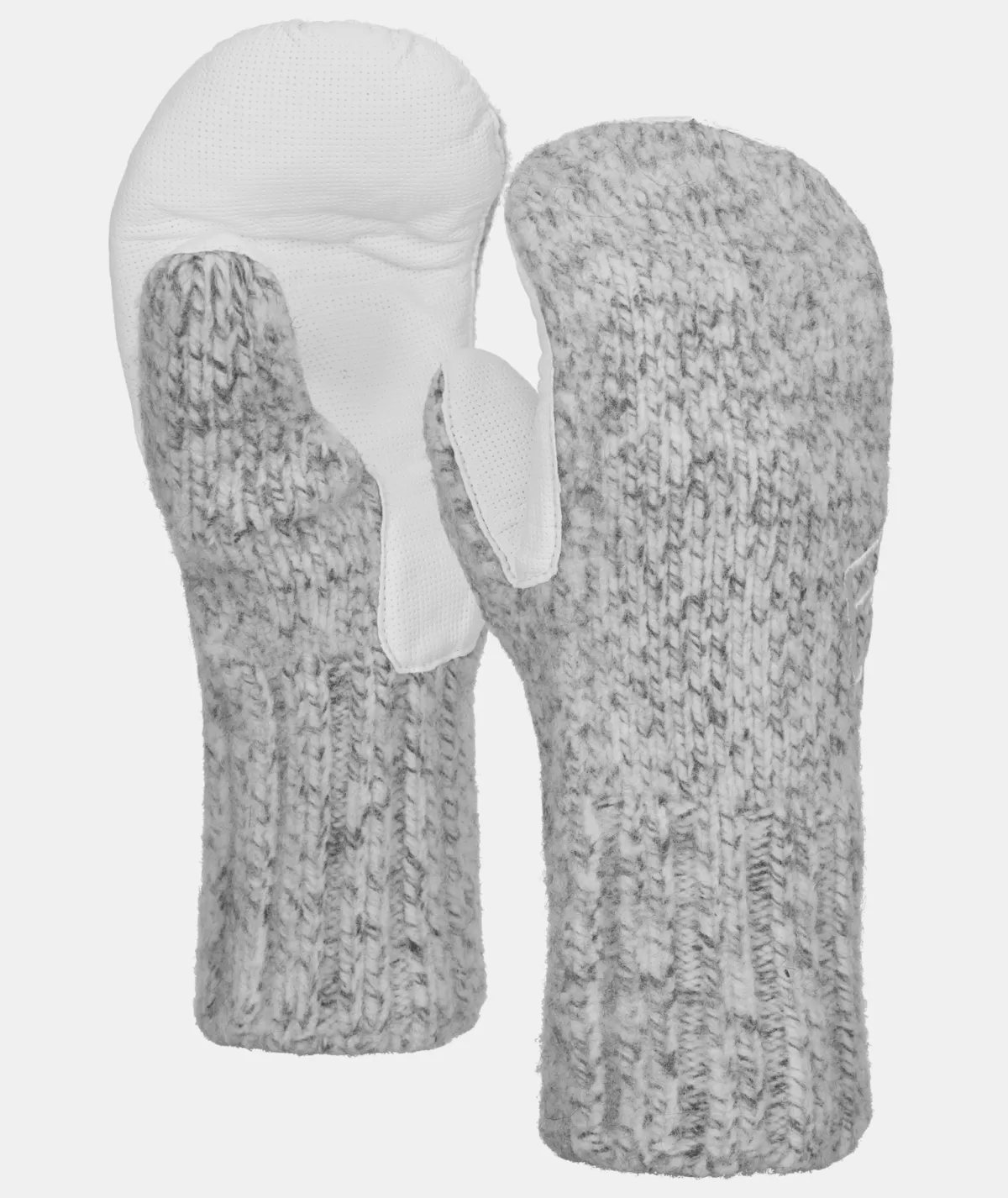 ORTOVOX CLASSIC WOOL MITTEN LEATHER greyblend Outlet
