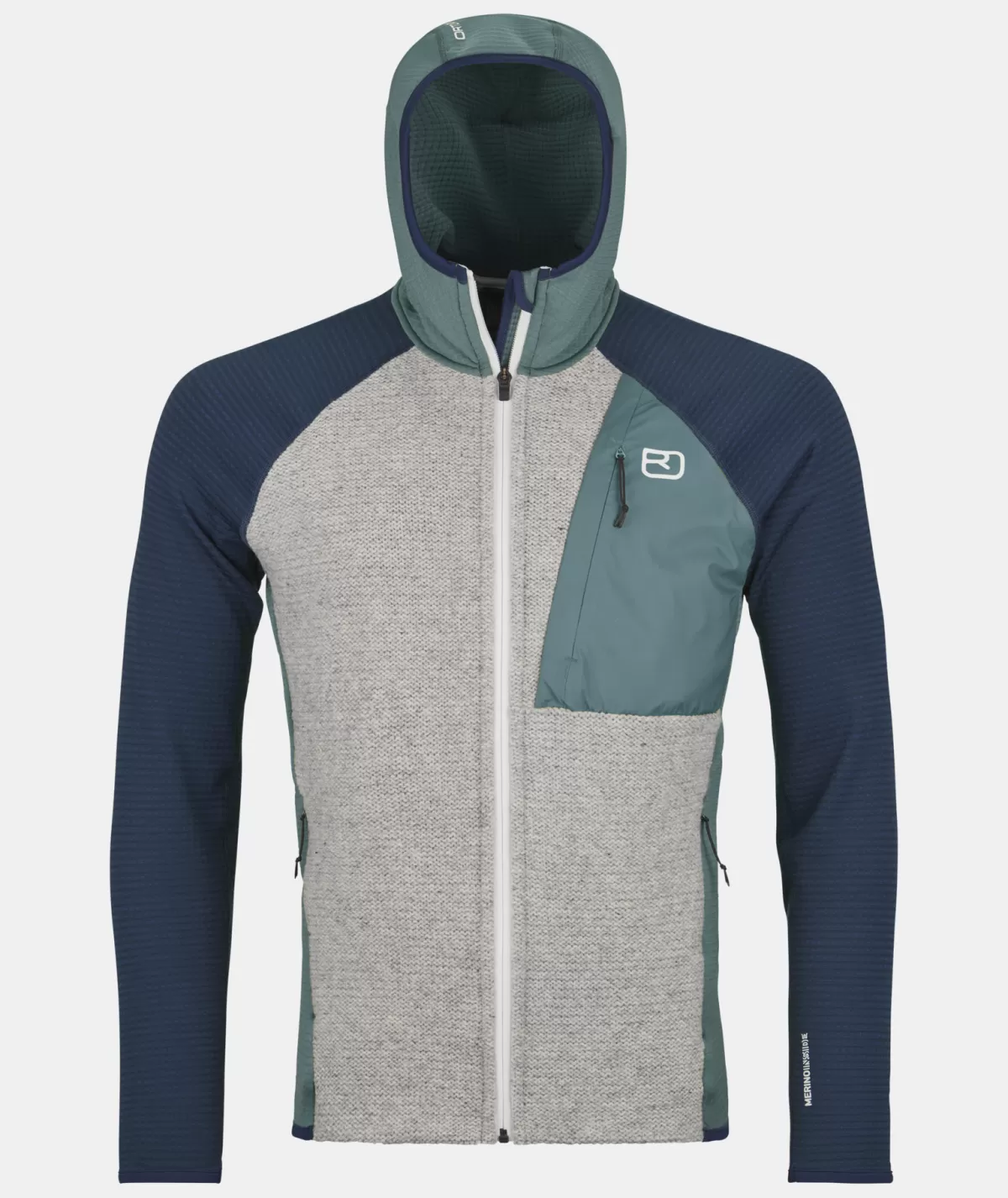 ORTOVOX FLEECE GP CLASSIC KNIT HOODY M arcticgrey New