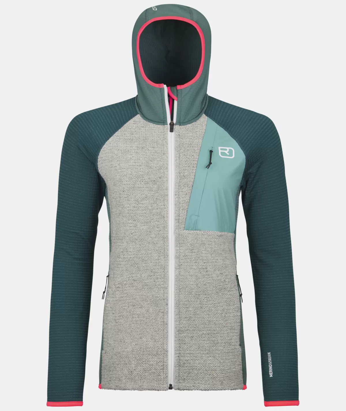 ORTOVOX FLEECE GP CLASSIC KNIT HOODY W arcticgrey Cheap