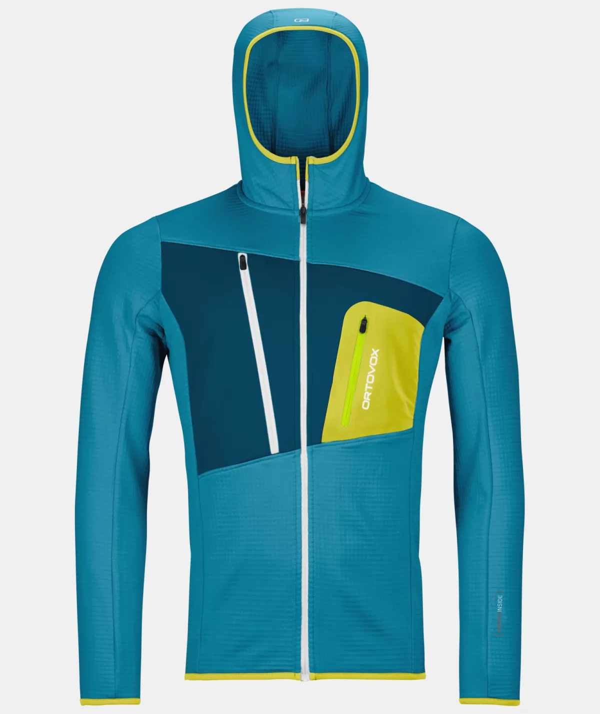 ORTOVOX FLEECE GRID HOODY M heritageblue Flash Sale
