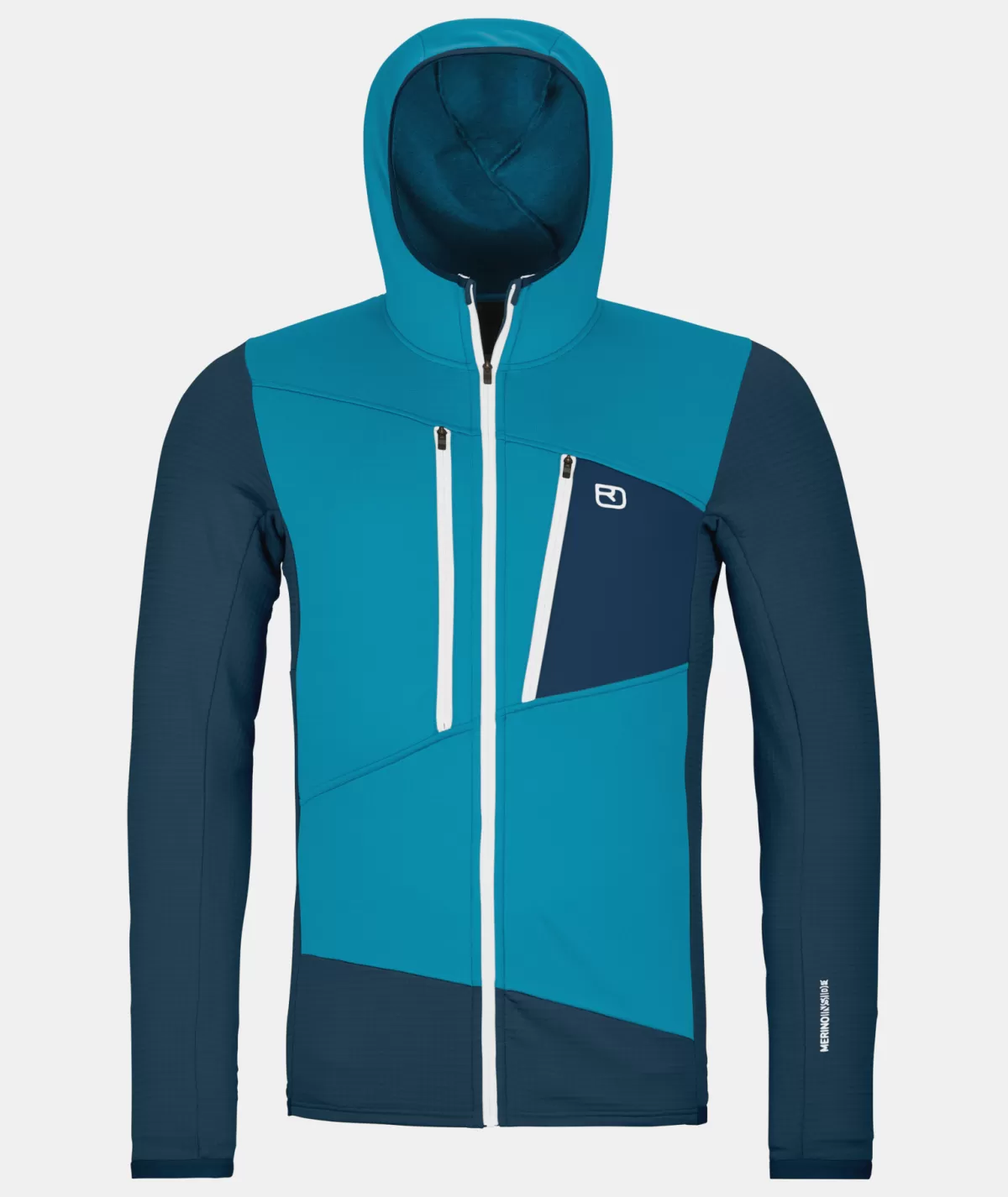 ORTOVOX FLEECE GRID HOODY M mountainblue Shop