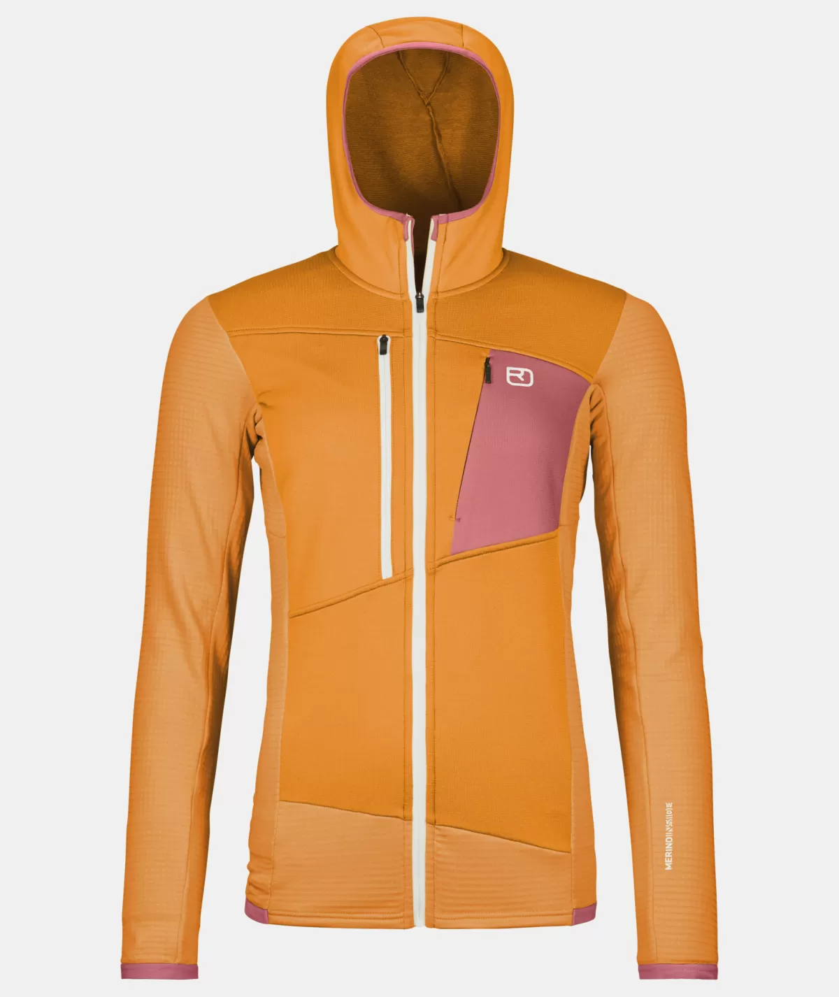 ORTOVOX FLEECE GRID HOODY W autumnleaves Flash Sale