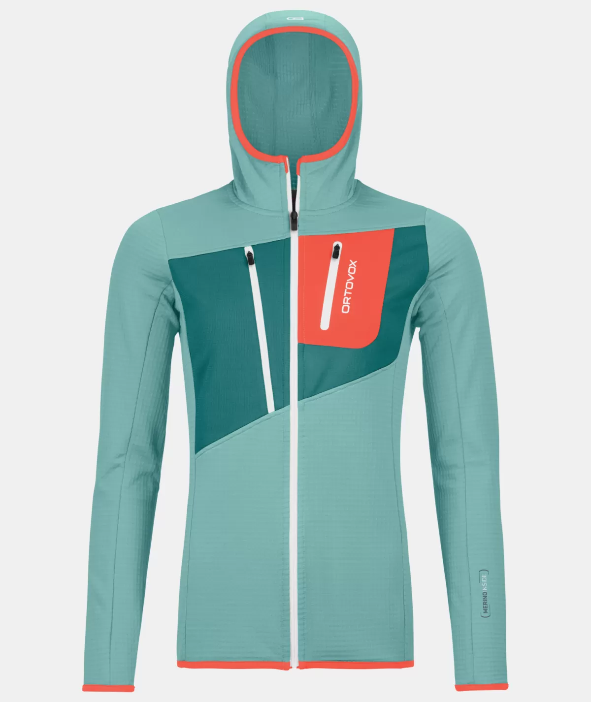 ORTOVOX FLEECE GRID HOODY W icewaterfall Clearance