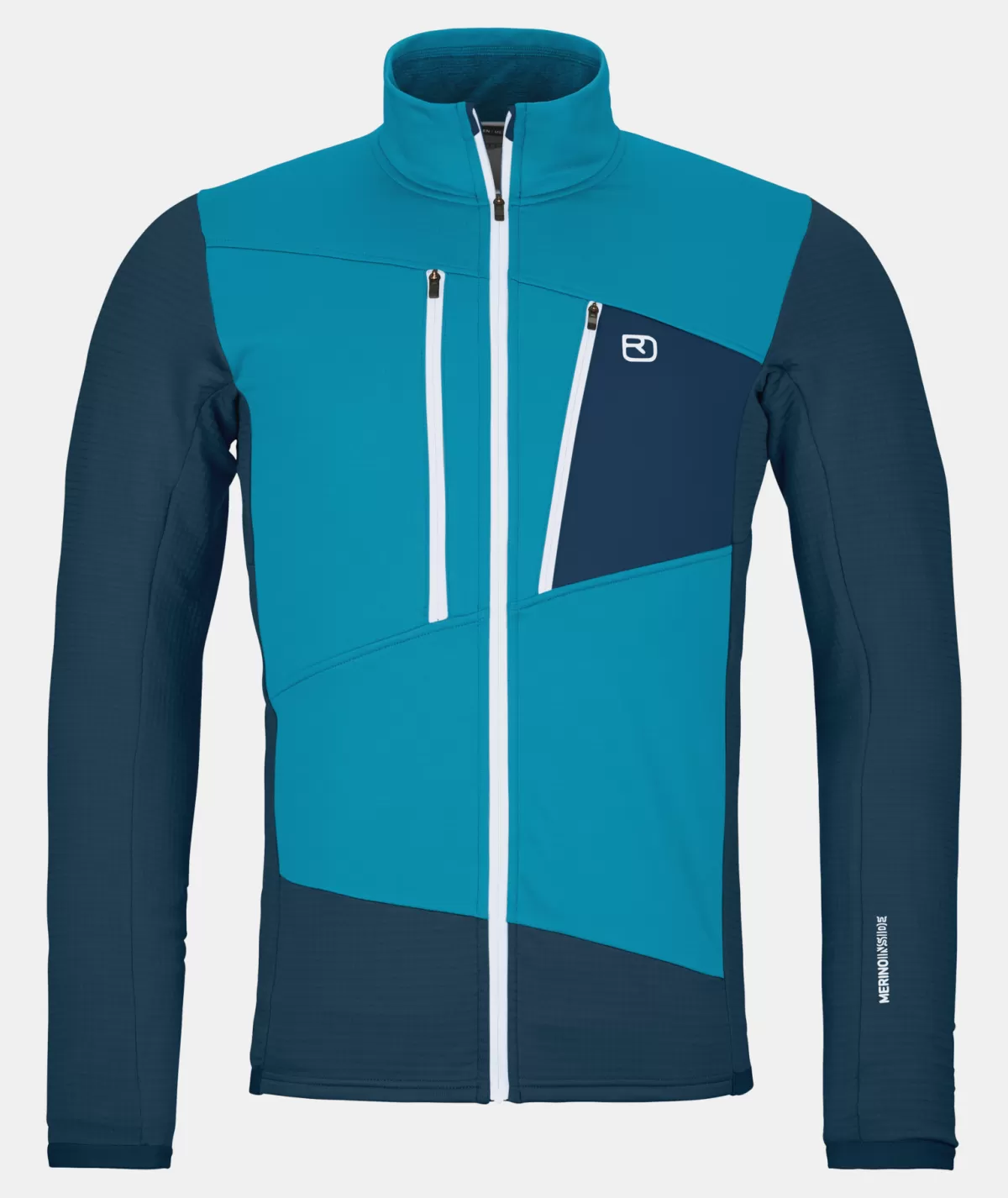 ORTOVOX FLEECE GRID JACKET M mountainblue Fashion