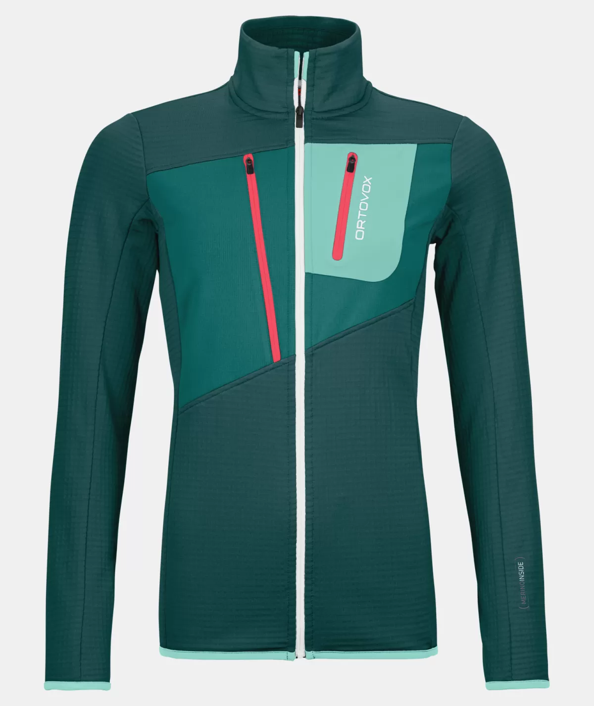 ORTOVOX FLEECE GRID JACKET W darkpacific Shop