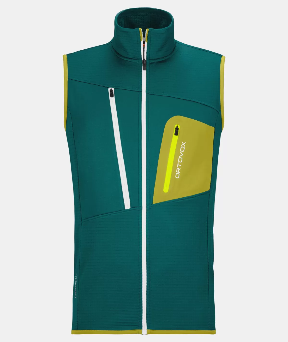 ORTOVOX FLEECE GRID VEST M pacificgreen Sale