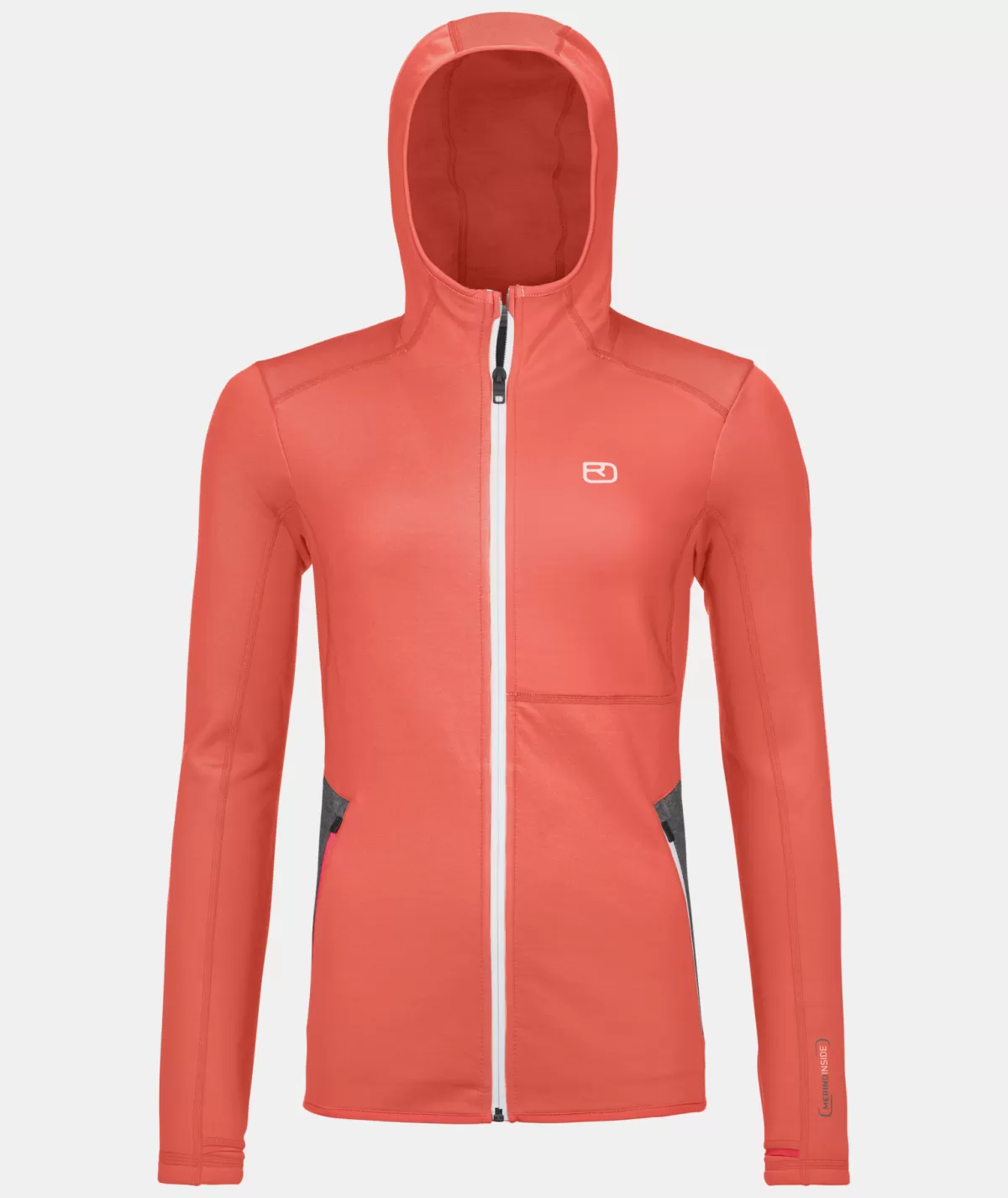 ORTOVOX FLEECE HOODY W coral Hot