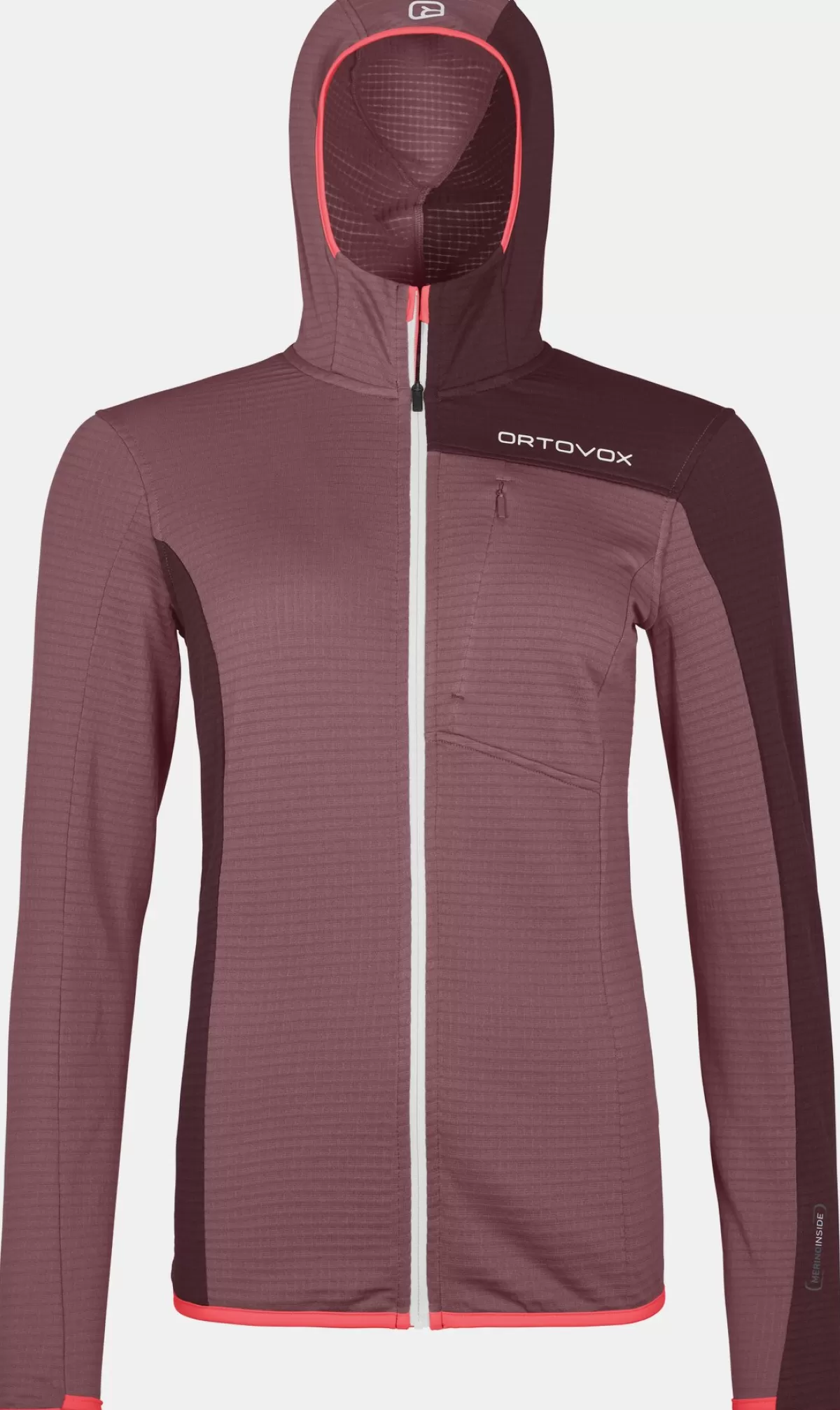 ORTOVOX FLEECE LIGHT GRID HOODED JKT W mountainrose Online