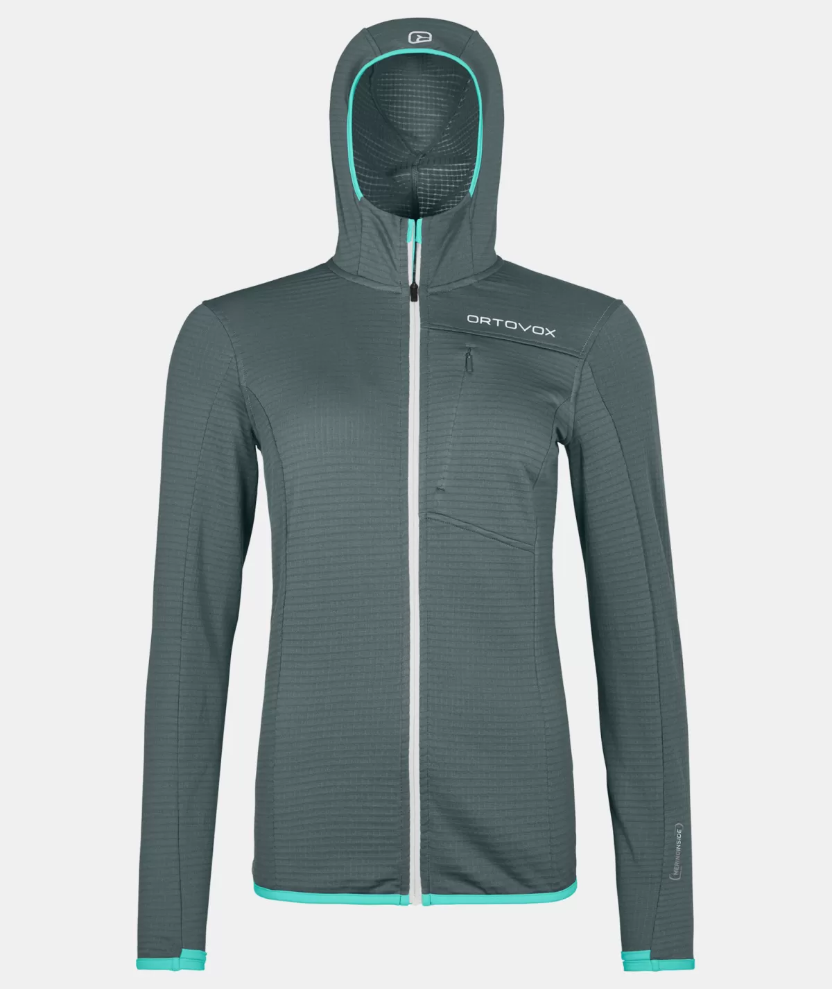 ORTOVOX FLEECE LIGHT GRID HOODED JKT W darkarcticgrey Store