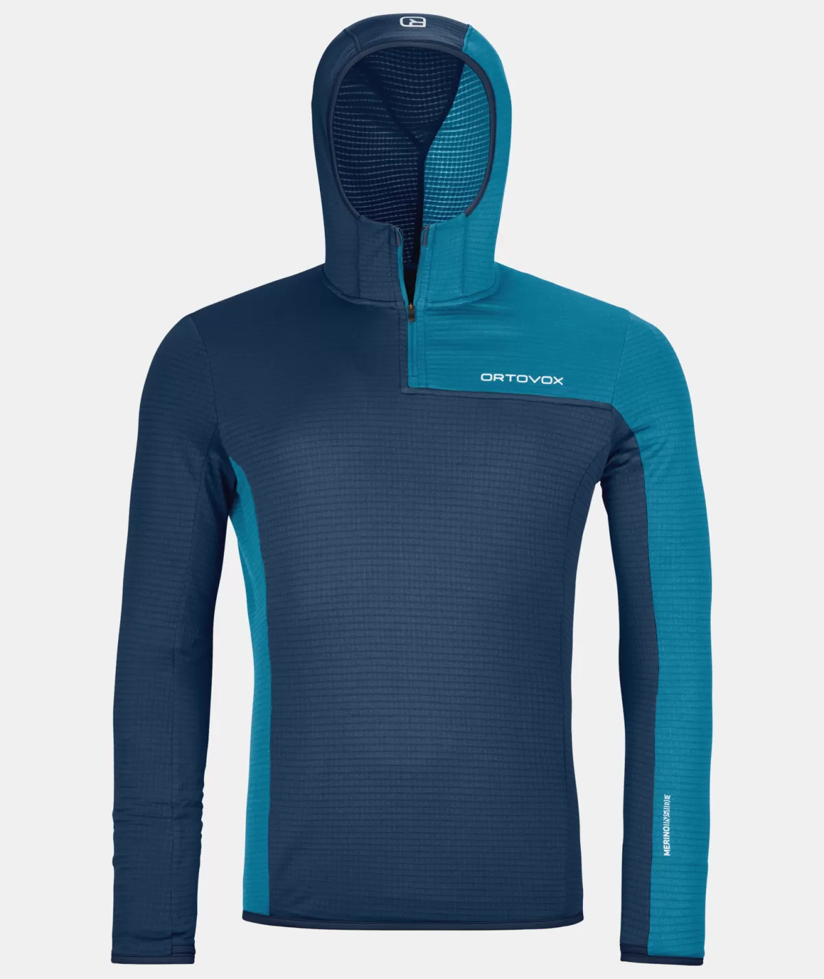 ORTOVOX FLEECE LIGHT GRID ZN HOODY M deepocean Sale