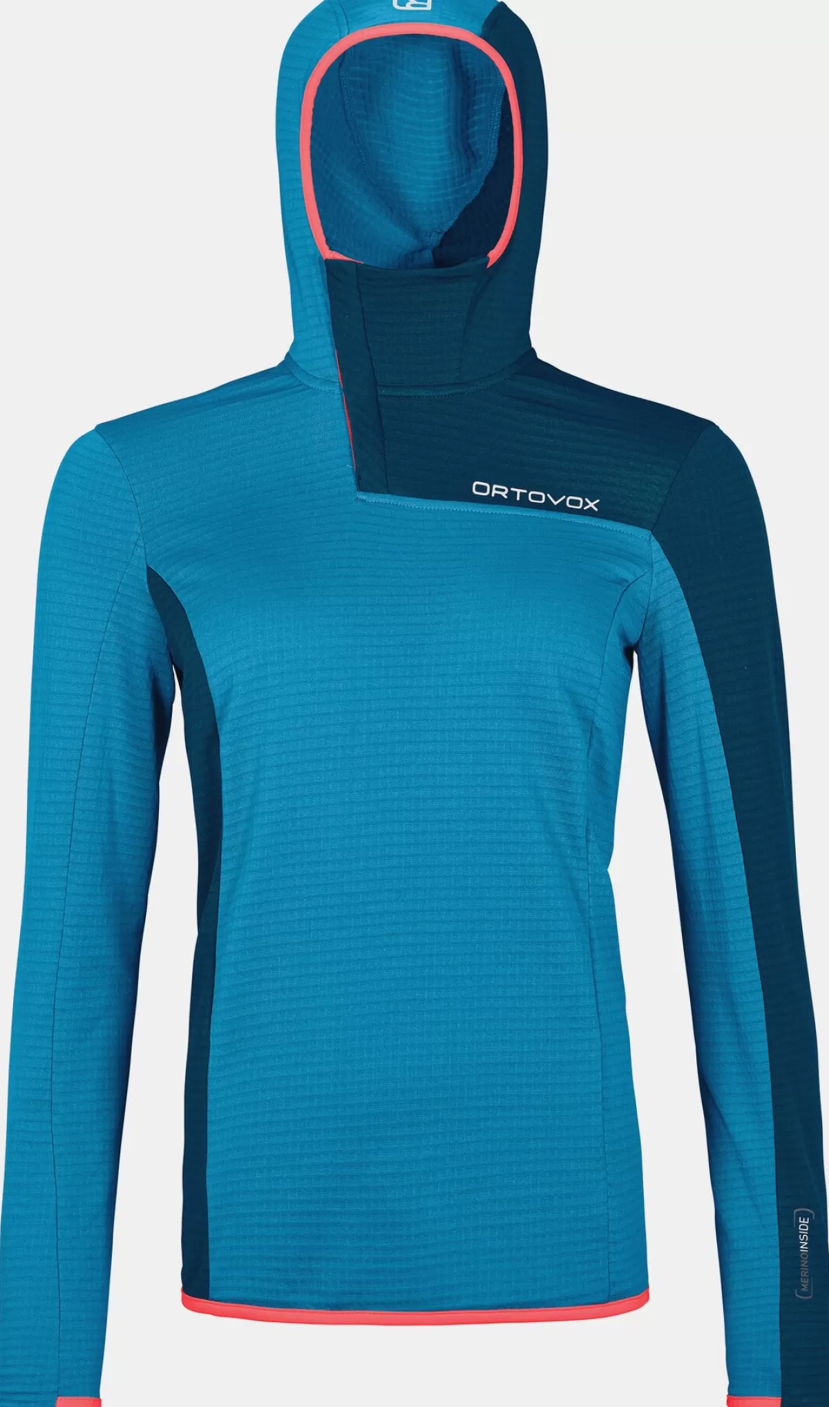 ORTOVOX FLEECE LIGHT GRID ZN HOODY W heritageblue Clearance
