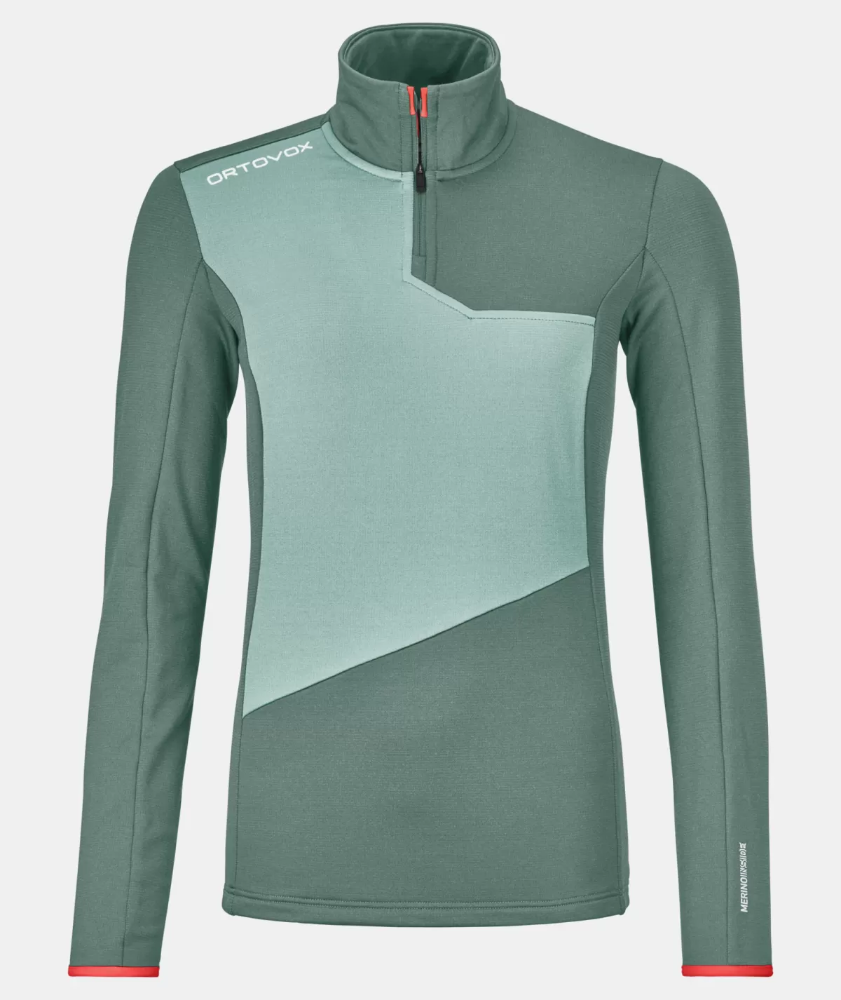 ORTOVOX FLEECE LIGHT ZIP NECK W arcticgrey Outlet