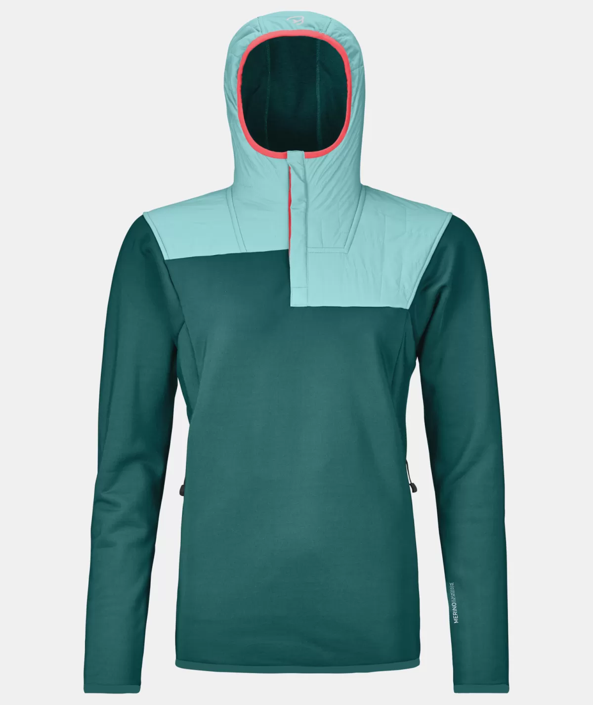 ORTOVOX FLEECE PLUS ANORAK W pacificgreen Flash Sale