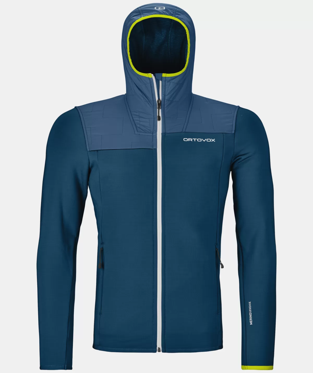 ORTOVOX FLEECE PLUS HOODY M petrolblue Clearance
