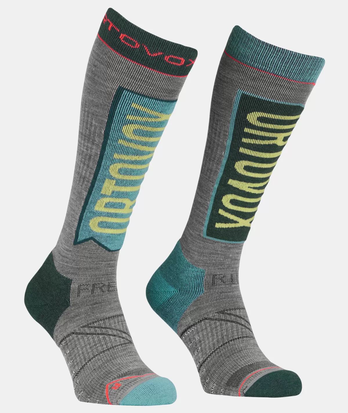 ORTOVOX FREE RIDE LONG SOCKS W icewaterfall Fashion