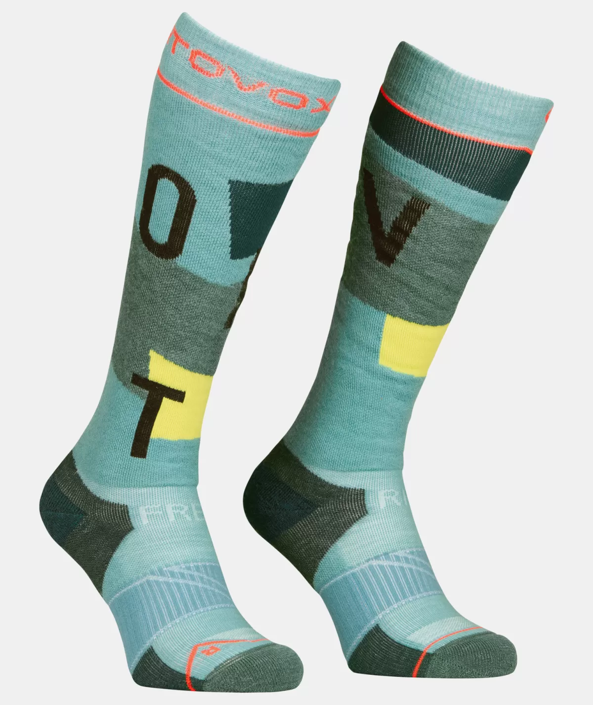 ORTOVOX FREERIDE LONG SOCKS COZY W icewaterfall Online