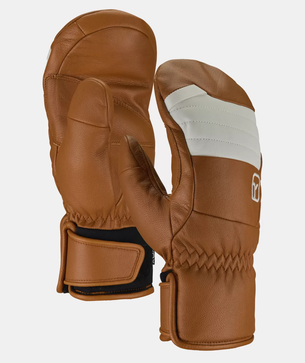 ORTOVOX FULL LEATHER MITTEN W bristlebrown Outlet
