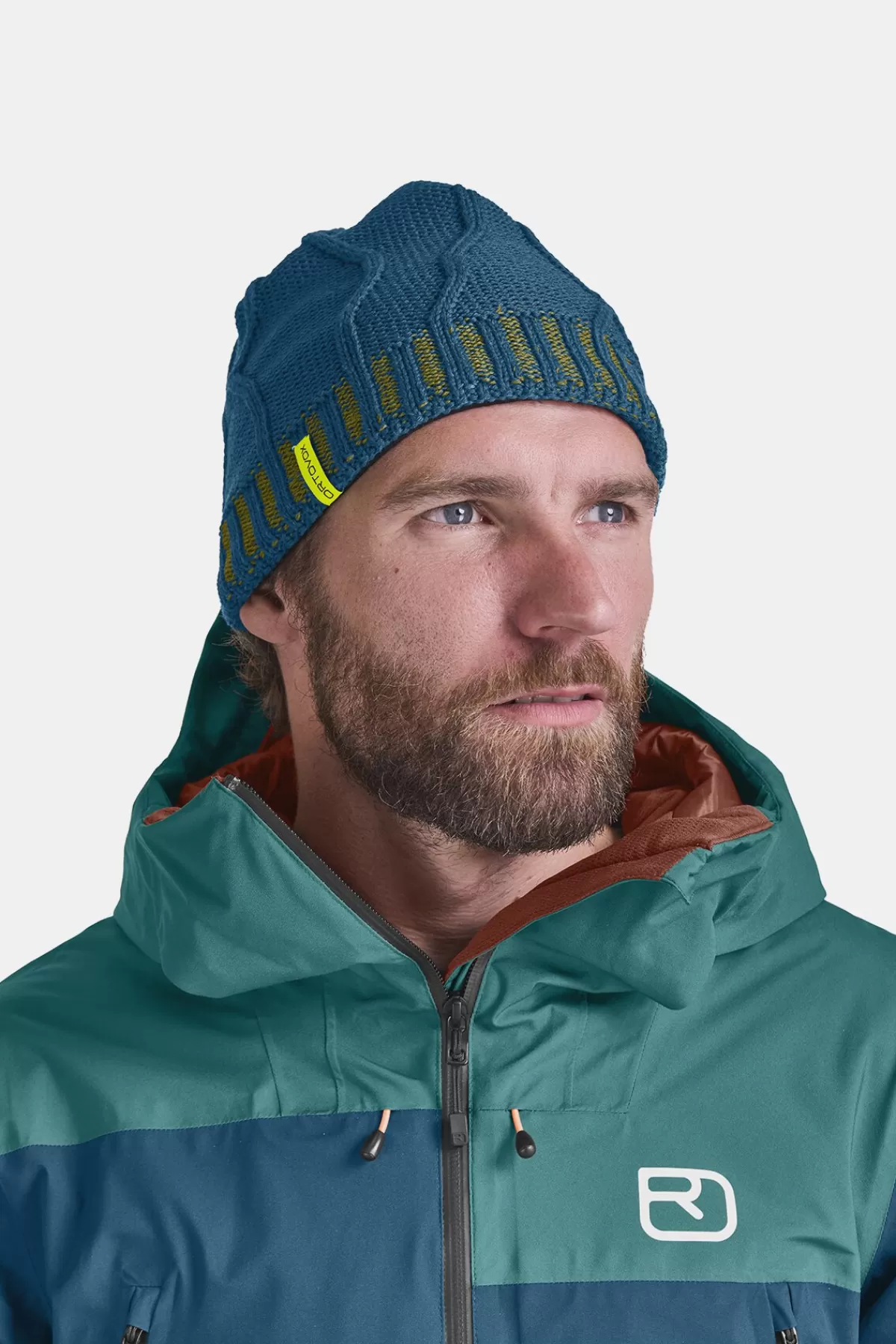 ORTOVOX MERINO TANGRAM KNIT BEANIE darkpacific Best Sale